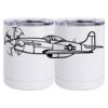 10 oz. White Stainless Steel Short Tumbler Thumbnail