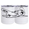 10 oz. White Stainless Steel Short Tumbler Thumbnail