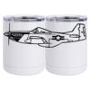 10 oz. White Stainless Steel Short Tumbler Thumbnail