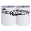 10 oz. White Stainless Steel Short Tumbler Thumbnail