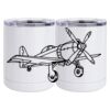 10 oz. White Stainless Steel Short Tumbler Thumbnail