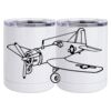 10 oz. White Stainless Steel Short Tumbler Thumbnail