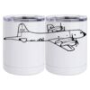 10 oz. White Stainless Steel Short Tumbler Thumbnail