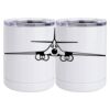 10 oz. White Stainless Steel Short Tumbler Thumbnail