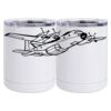 10 oz. White Stainless Steel Short Tumbler Thumbnail