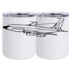 10 oz. White Stainless Steel Short Tumbler Thumbnail