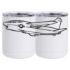 10 oz. White Stainless Steel Short Tumbler Thumbnail