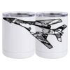 10 oz. White Stainless Steel Short Tumbler Thumbnail
