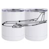 10 oz. White Stainless Steel Short Tumbler Thumbnail