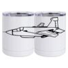 10 oz. White Stainless Steel Short Tumbler Thumbnail