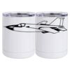 10 oz. White Stainless Steel Short Tumbler Thumbnail