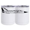 10 oz. White Stainless Steel Short Tumbler Thumbnail