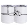 10 oz. White Stainless Steel Short Tumbler Thumbnail