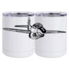 10 oz. White Stainless Steel Short Tumbler Thumbnail
