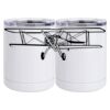 10 oz. White Stainless Steel Short Tumbler Thumbnail