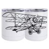 10 oz. White Stainless Steel Short Tumbler Thumbnail