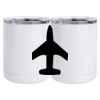 10 oz. White Stainless Steel Short Tumbler Thumbnail