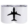 10 oz. White Stainless Steel Short Tumbler Thumbnail