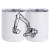 10 oz. White Stainless Steel Short Tumbler Thumbnail