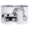 10 oz. White Stainless Steel Short Tumbler Thumbnail