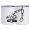 10 oz. White Stainless Steel Short Tumbler Thumbnail