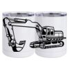 10 oz. White Stainless Steel Short Tumbler Thumbnail