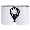 10 oz. White Stainless Steel Short Tumbler Thumbnail