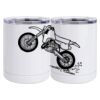 10 oz. White Stainless Steel Short Tumbler Thumbnail
