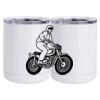 10 oz. White Stainless Steel Short Tumbler Thumbnail