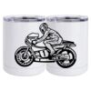 10 oz. White Stainless Steel Short Tumbler Thumbnail