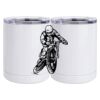 10 oz. White Stainless Steel Short Tumbler Thumbnail