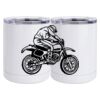 10 oz. White Stainless Steel Short Tumbler Thumbnail