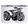 10 oz. White Stainless Steel Short Tumbler Thumbnail