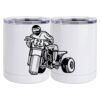 10 oz. White Stainless Steel Short Tumbler Thumbnail