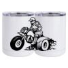 10 oz. White Stainless Steel Short Tumbler Thumbnail