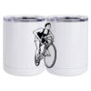 10 oz. White Stainless Steel Short Tumbler Thumbnail