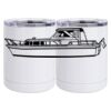 10 oz. White Stainless Steel Short Tumbler Thumbnail