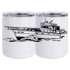 10 oz. White Stainless Steel Short Tumbler Thumbnail