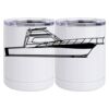 10 oz. White Stainless Steel Short Tumbler Thumbnail