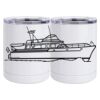 10 oz. White Stainless Steel Short Tumbler Thumbnail