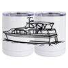10 oz. White Stainless Steel Short Tumbler Thumbnail