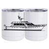 10 oz. White Stainless Steel Short Tumbler Thumbnail