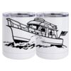 10 oz. White Stainless Steel Short Tumbler Thumbnail