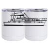 10 oz. White Stainless Steel Short Tumbler Thumbnail