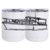 10 oz. White Stainless Steel Short Tumbler Thumbnail