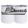 10 oz. White Stainless Steel Short Tumbler Thumbnail