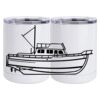 10 oz. White Stainless Steel Short Tumbler Thumbnail