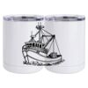 10 oz. White Stainless Steel Short Tumbler Thumbnail