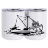 10 oz. White Stainless Steel Short Tumbler Thumbnail