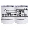 10 oz. White Stainless Steel Short Tumbler Thumbnail